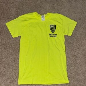 Indy Eleven Volunteer T-Shirt in Neon Yellow | Smoke free home | Only worn once